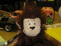 Goal Monkey, our mascot!