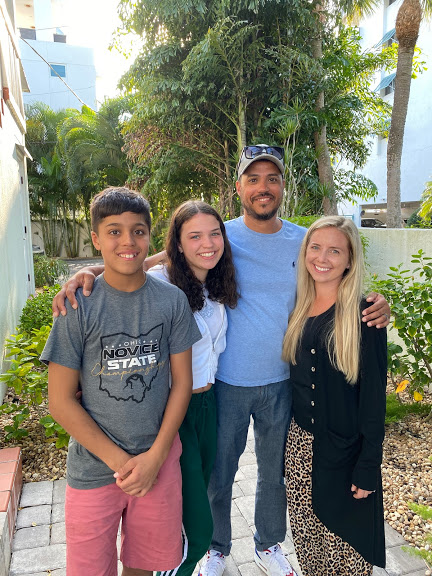 We celebrated the New Year in Florida.  