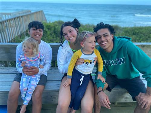 My step sons, step daughter, niece and nephew 