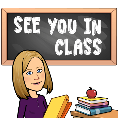 Mrs. Benson can't wait to see you! 